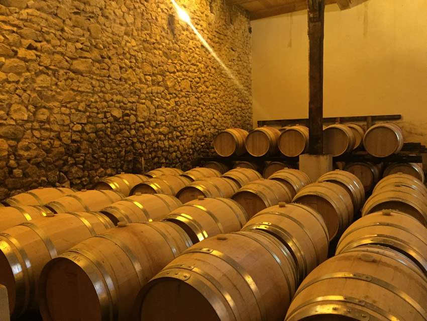 The cellars of Château Capitoul