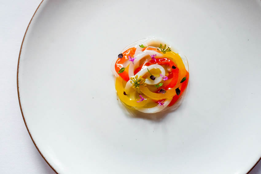 Poached Squid At Eleven Madison Park, Courtesy of eater.com