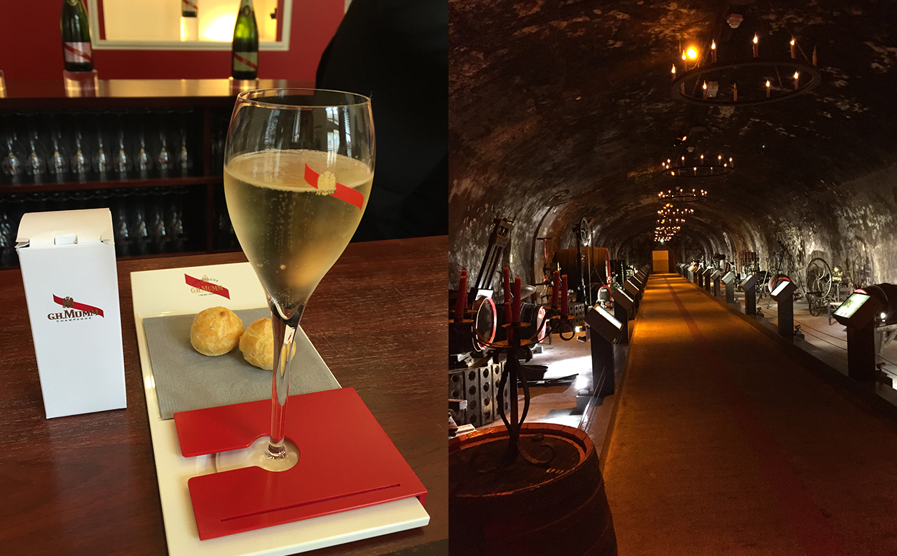 Champagne Tasting In The Cellars